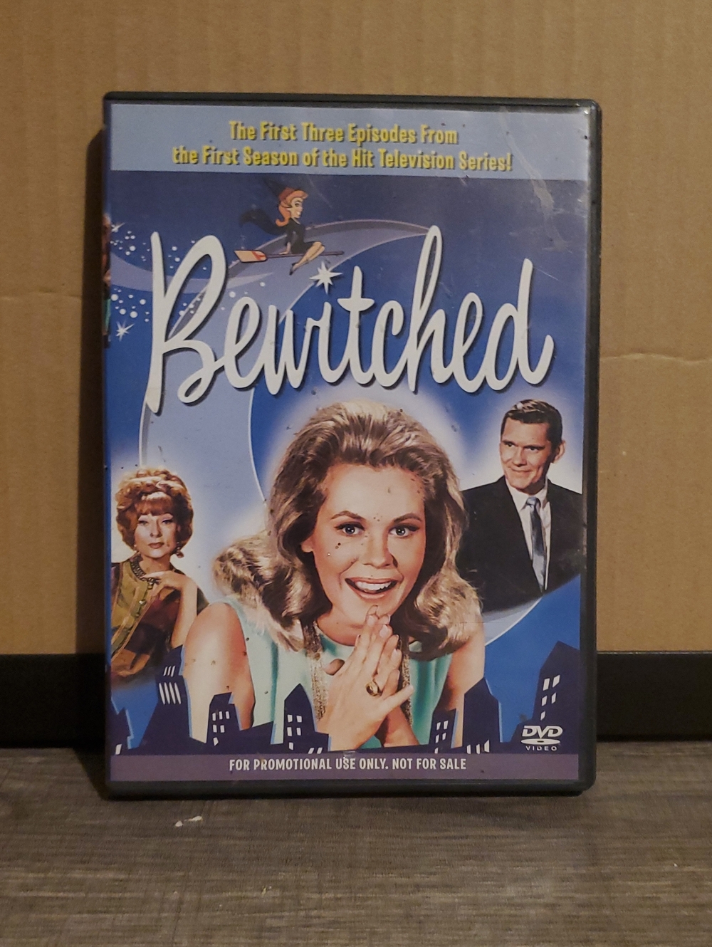 Bewitched DVD Cover Wall Art - Blue Vintage TV Decor